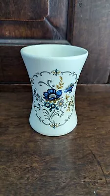 Buy Vintage Purbeck Ceramics Swanage Off White With Blue Floral Design Bud Vase  • 4.50£