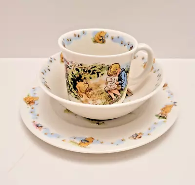 Buy Royal Doulton Classic Winnie The Pooh 3 Pc Set Bowl Plate Cup NEW W/Tag • 52.08£