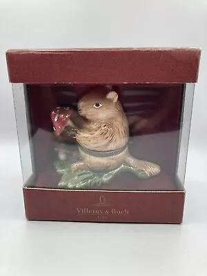 Buy VILLEROY & BOCH -Winter Friends Hinged Trinket Box - Beaver With Toadstool Boxed • 24£