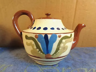 Buy Torquay Ware Pottery Devon Small Teapot  With Floral Pattern Unmarked • 6.99£