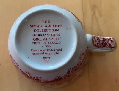 Buy SPODE Archive Collection Georgian Series Girl At Well Red Teacup • 5£
