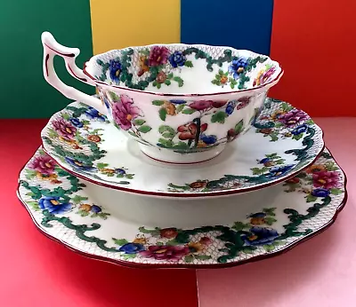 Buy Antique, Brown Westhead Moore & Co,Cauldon, Vintage Tea Trio,Teacup,Saucer,Plate • 29.99£