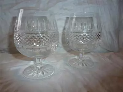 Buy Vintage Pair Of Edinburgh Cut Crystal Brandy Glasses • 12£