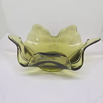 Buy Vintage Westmoreland Decorative Glass Fruit Bowl, Olive Green • 17.47£