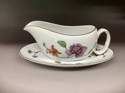 Buy Royal Worcester Astley Pattern Gravy Boat & Stand Gold Rim Oven To Table Ware • 18£