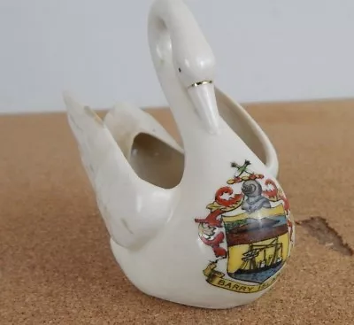 Buy Crested Ware China Swan Barry Island  8cm X 8cm  • 20.70£