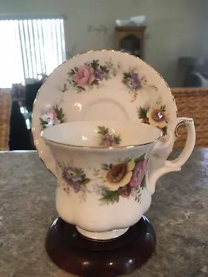 Buy Vintage Royal Adderley Pink Flower Bone China Teacup Tea Cup Saucer England • 23.29£