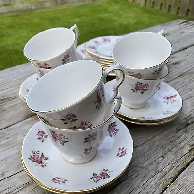 Buy Queen Anne Bone China Complete Tea Set Rose Pattern • 18£