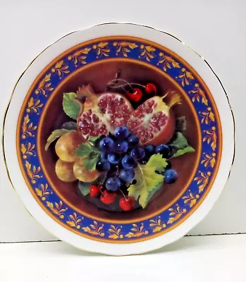 Buy Royal Vale Fruits Grapes Pomegranates Decor Display Plate Bone China • 6.99£