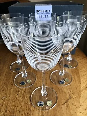 Buy Wine Glasses Boxed Set Of 6  Bohemia Crystal • 30£