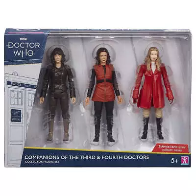 Buy BBC Doctor Who Companions Of The Third & Fourth Doctors Collector 3pk Figure Set • 6.99£