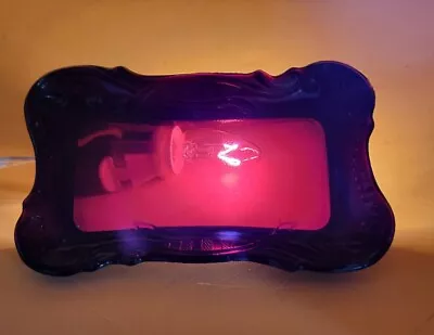 Buy Black Amethyst/Red Depression Glass Soap Dish • 18.64£