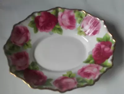 Buy ROYAL ALBERT BONE CHINA  Old English Rose Dish • 12£