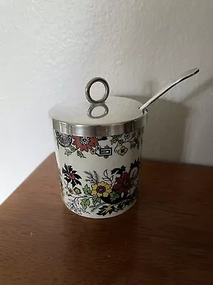 Buy Antique Condiment Jar With Spoon SANDLAND Ware Staffordshire England • 35.41£