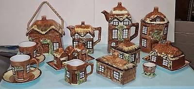 Buy Price Kensington Cottage Ware Cabinet Display Set: 12 Items Tea & Coffee Pot Etc • 60£