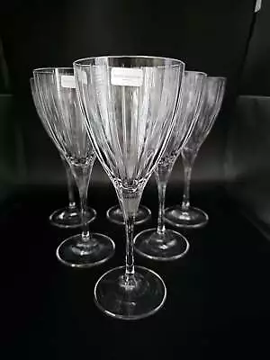 Buy Royal Doulton Large Crystal Wine Glasses Linear Pattern. Set Of 6. 250ml • 129.99£