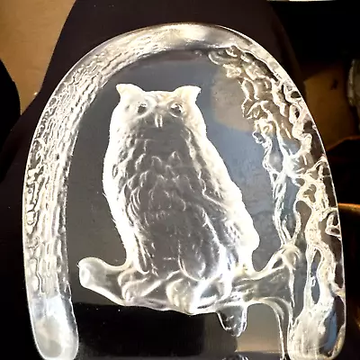 Buy Wedgwood Crystal Owl Made In England For The Danbury Mint Paperweight @118 • 16.77£