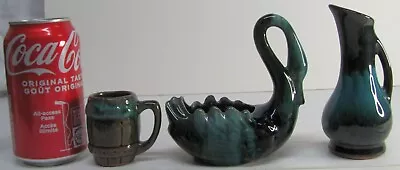 Buy Blue Mountain Pottery Container Lot Jug Swan Planter Miniature Stein Souvenir Ex • 32.62£