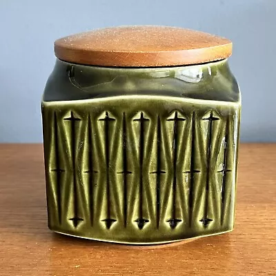 Buy Vintage Sadler Pottery Green Kitchen Storage Jar Canister • 20£