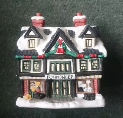 Buy Christmas Table Decoration Ironmonger House Pottery Ceramic 6 Inch High • 14.99£