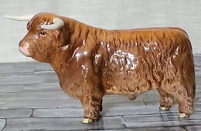 Buy Beswick Vintage Longhorn Highland Bull ( Heilan Coo - Curly Coo)  Model No. 2008 • 94.99£