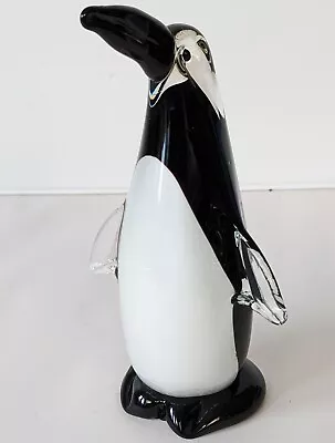 Buy Vintage Murano Art Glass Penguin Sculpture Figurine 7 Inches High • 29£