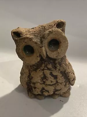 Buy Vintage Studio Art Pottery Rustic Owl Signed • 10£