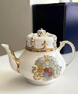 Buy Vintage ROYALE STRATFORD The Golden Jubilee HM Queen Elizabeth II Teapot • 65£
