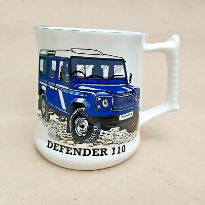 Buy Blue Land Rover Defender 110 Mug Woodlea English Fine Bone China Made In England • 9.99£