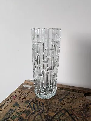 Buy Vintage 60s Large Scandinavian Sklo Union Glass Maze Vase Frantisek Vizner • 30£