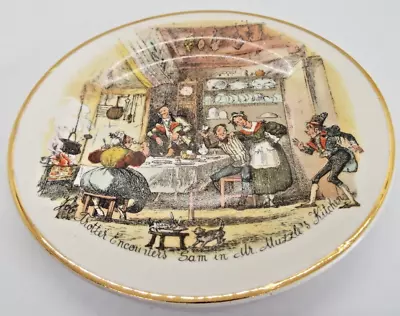 Buy Vintage Dickens Series Ware Trotter Encounters Sam In Mrs Muzzle's Kitchen Plate • 4.95£