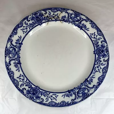 Buy Athol By Royal Doulton Burslem Flow Blue Pottery Porcelain 9  DINNER PLATE  • 16.99£