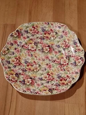 Buy Vintage James Kent, ‘Du Barry’, China, Floral Sandwich Plate, Approx 25 X 23 Cm • 15£