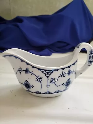 Buy Vtg Blue And White Pottery Creamer By Furnivals Denmark Blue Prtn • 13.98£