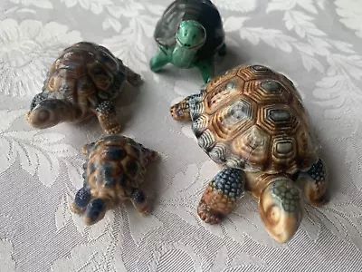 Buy 3 Variable Sized Ceramic Tortoise By Wade Plus Extra Tortoise • 9.99£