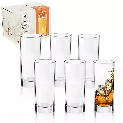 Buy 6 X Bormioli Rocco Cortina Dinner Whiskey Cocktail Tumbler Drinking Glasses Sets • 10.99£