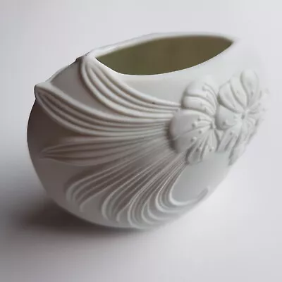Buy Kaiser Art Porcelain Flower Vase 9cm #738 West Germany 1970s Vintage White Matte • 27.50£