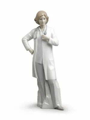 Buy New Lladro Porcelain Figurine Female Doctor Was £380.00 Now £342.00 • 342£
