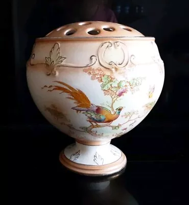 Buy 1920's  CROWN DUCAL PEDESTAL ROSE BOWL / VASE By A G Richardson • 10£