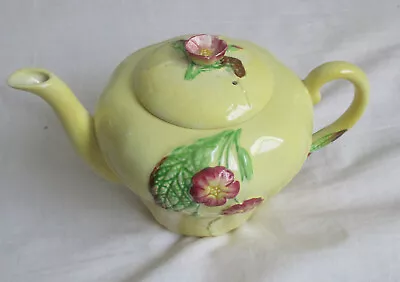 Buy Stunning Carlton Ware Wild Rose Teapot In Yellow • 25£