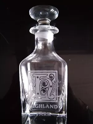 Buy Highland Park Small  Glass Whisky Decanter Excellent Condition  • 18£