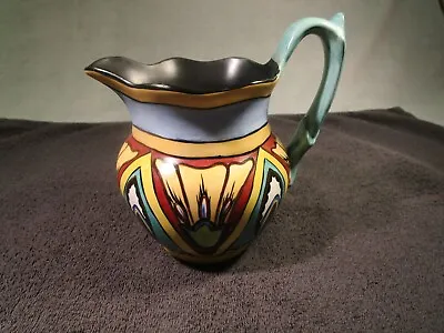 Buy Antique 1920s Carlton Ware Hand Painted Handcraft Art Deco Orchid Design Jug • 125.96£