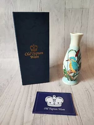 Buy Bnib Old Tupton Ware Kingfisher Vase 16cm 6.5  Model Tw7961 Nos Birds Floral • 19.99£