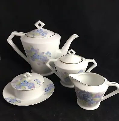 Buy NORITAKE TEA SET Bone China Japan Vintage Teapot Sugar Bowl Creamer Cup Lids • 121.14£
