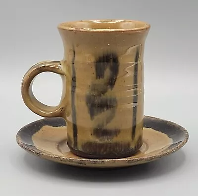Buy Vintage Studio Pottery Abstract Glazed Mug By Paul Whalley Exeter 9cm Tall VGC • 10.99£