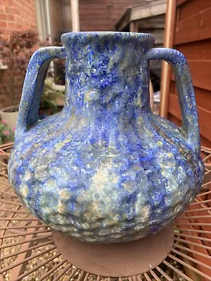 Buy Beautiful Vintage Hand Crafted Bretby England Two Handled Pottery Vase • 60£