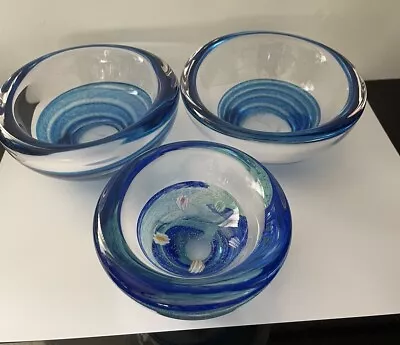 Buy Caithness Signed Sarah Peterson Art Glass Bowls • 30£