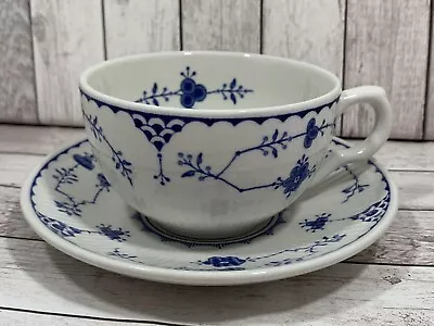 Buy Denmark Furnivals Cup And Saucer Blue  Very Good Condition • 9.95£