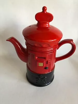 Buy Royal Mail Postbox Teapot 25cm Tall Hand Painted Price Kensington Potteries • 12.50£