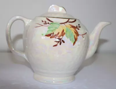 Buy Maling Ware Made For Ringtons White Tea Pot With Autumn Leave Design  Vintage • 4.99£